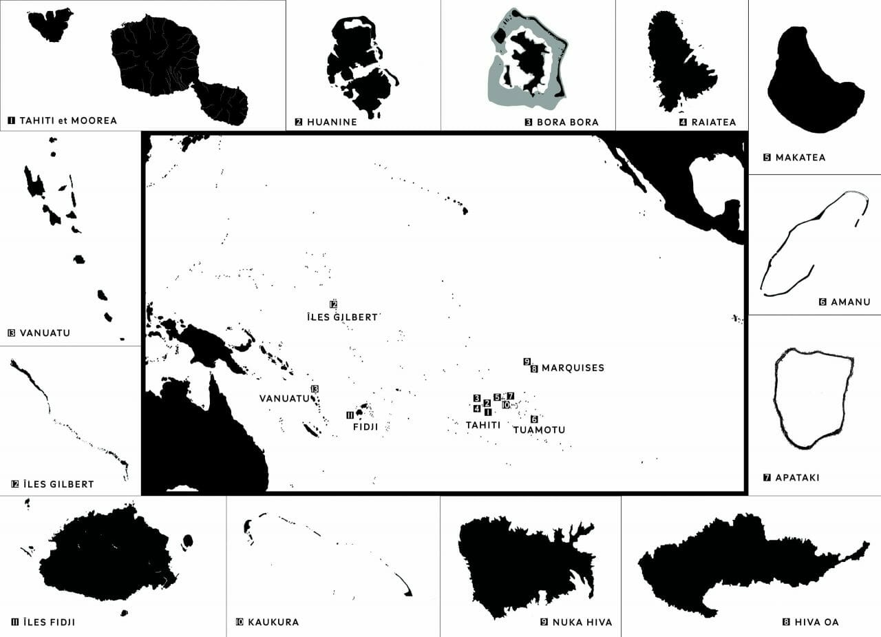 Carte A bord de la goélette